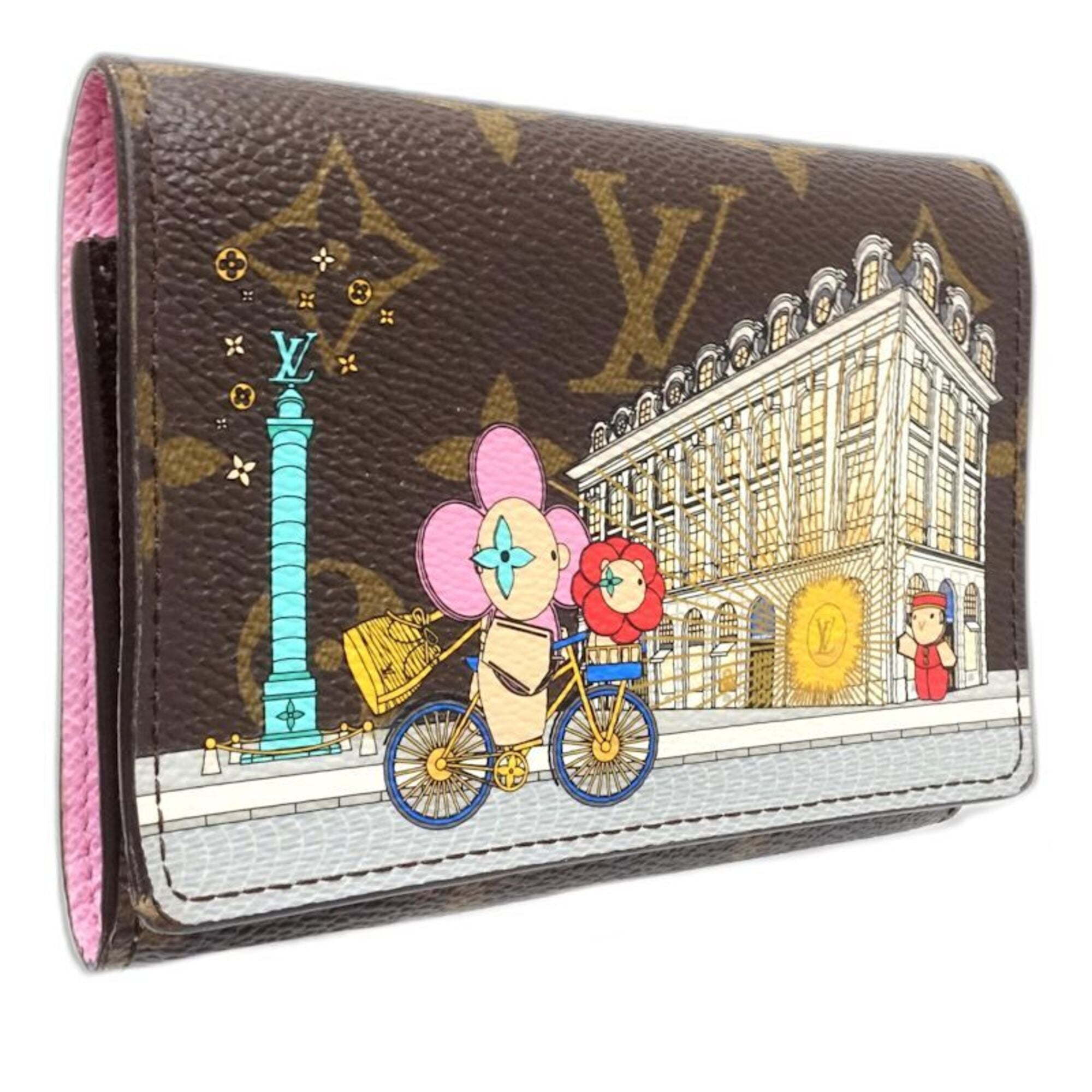Louis Vuitton Brown Canvas Wallet (Tri-Fold) (Pre-Owned)