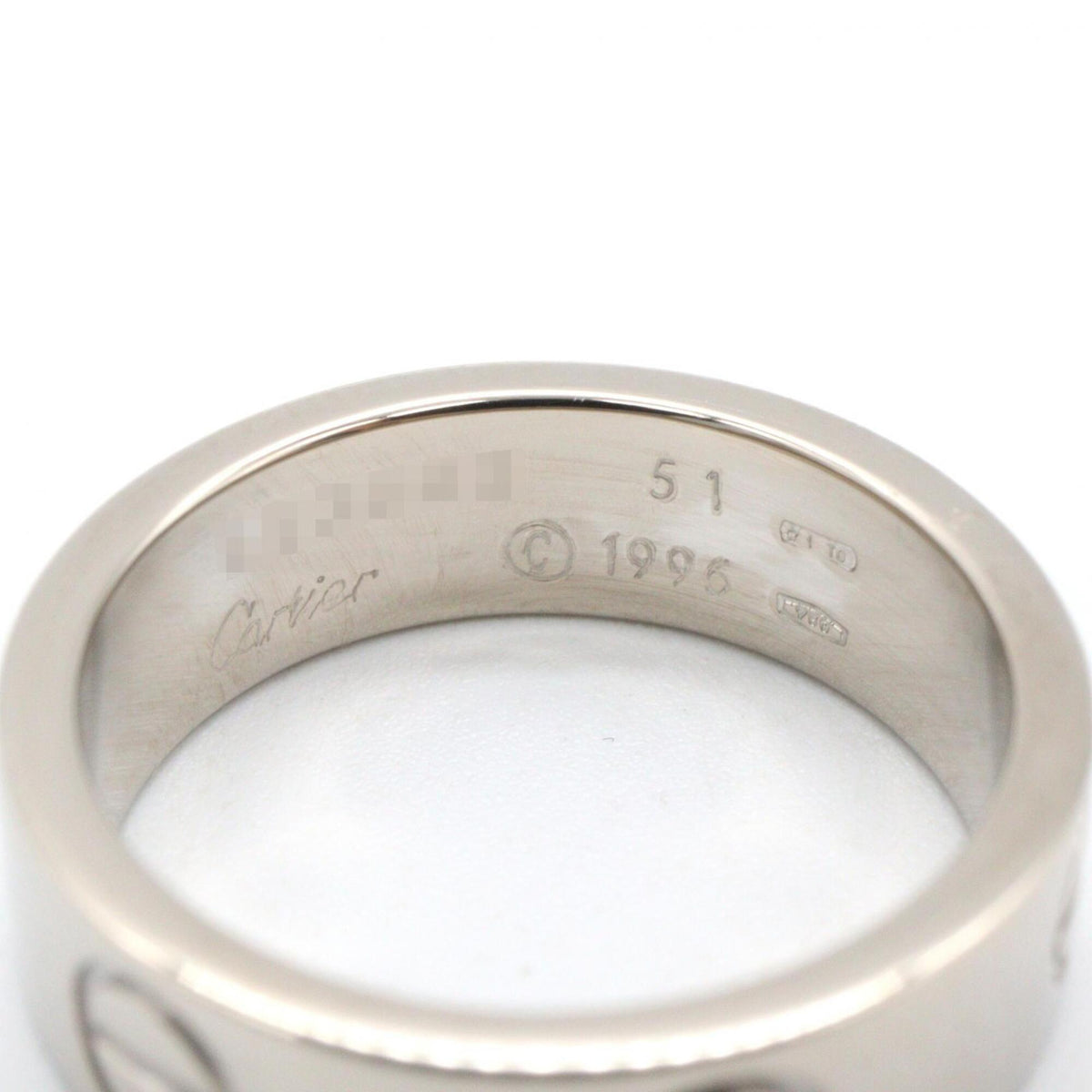 Cartier Silver White Gold (18K) Band Ring (Pre-Owned)