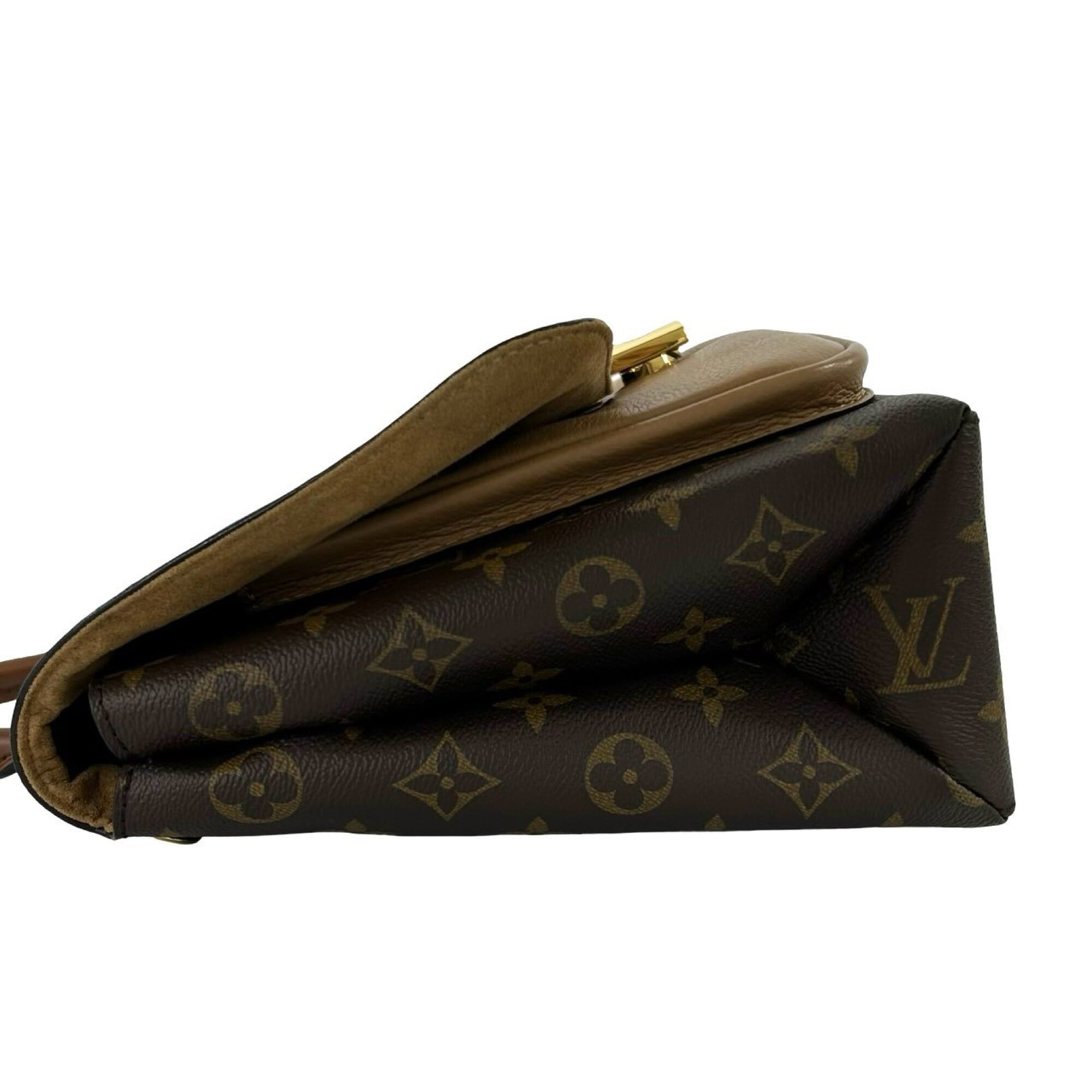 Louis Vuitton Brown Leather Pvc Handbag Shoulder Bag (Pre-Owned)