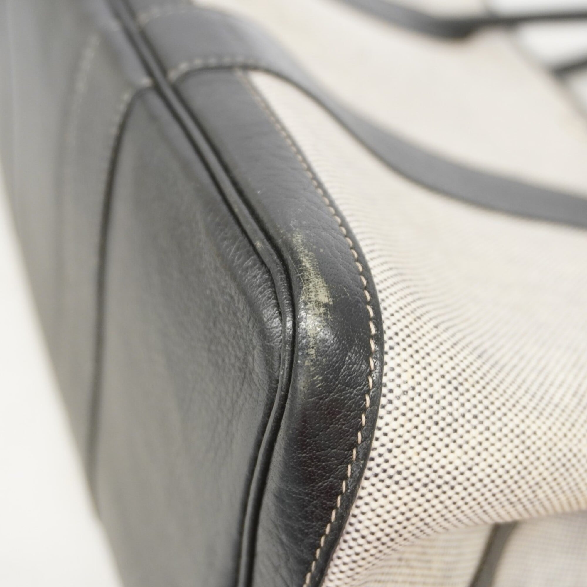 Hermes Black Toile H Tote Bag (Pre-Owned)