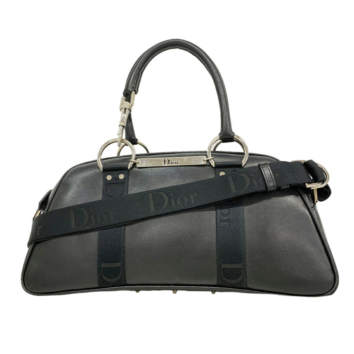 Christian Dior Black Leather Handbag (Pre-Owned)