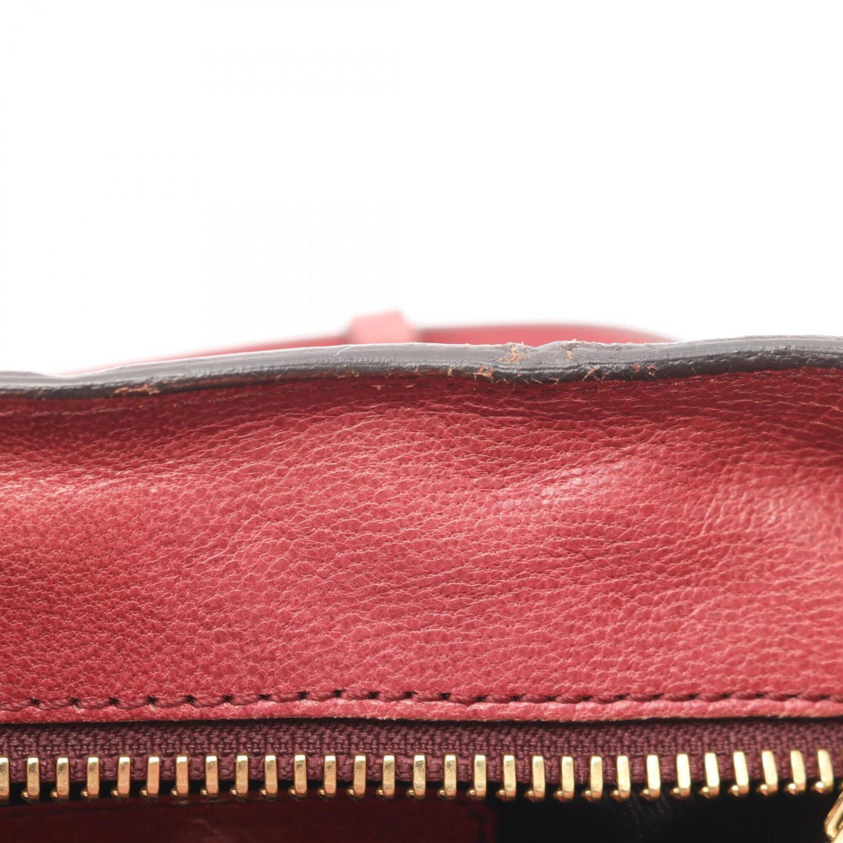 Chloé Green Red Color Leather Handbag (Pre-Owned)