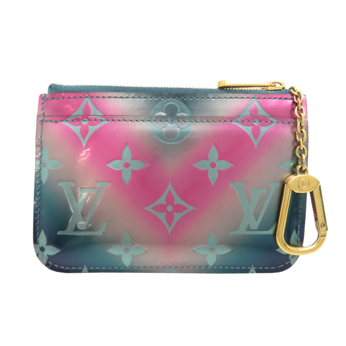 Louis Vuitton Blue Pink Vernis Pochette (Pre-Owned)
