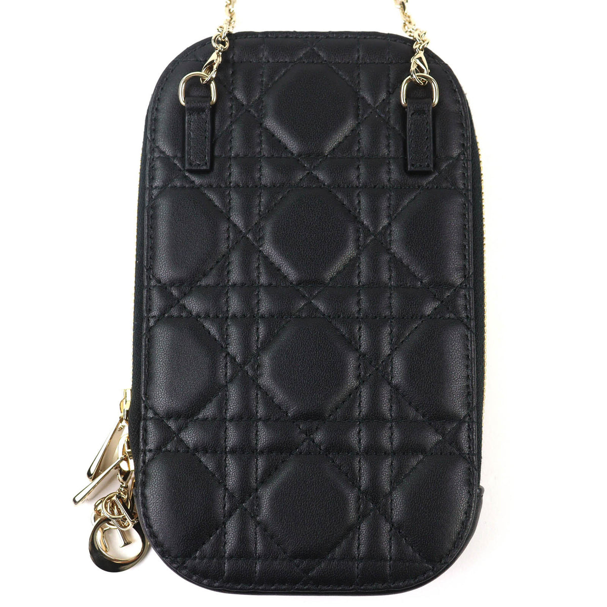 Christian Dior Black Leather Pouch (Pre-Owned)