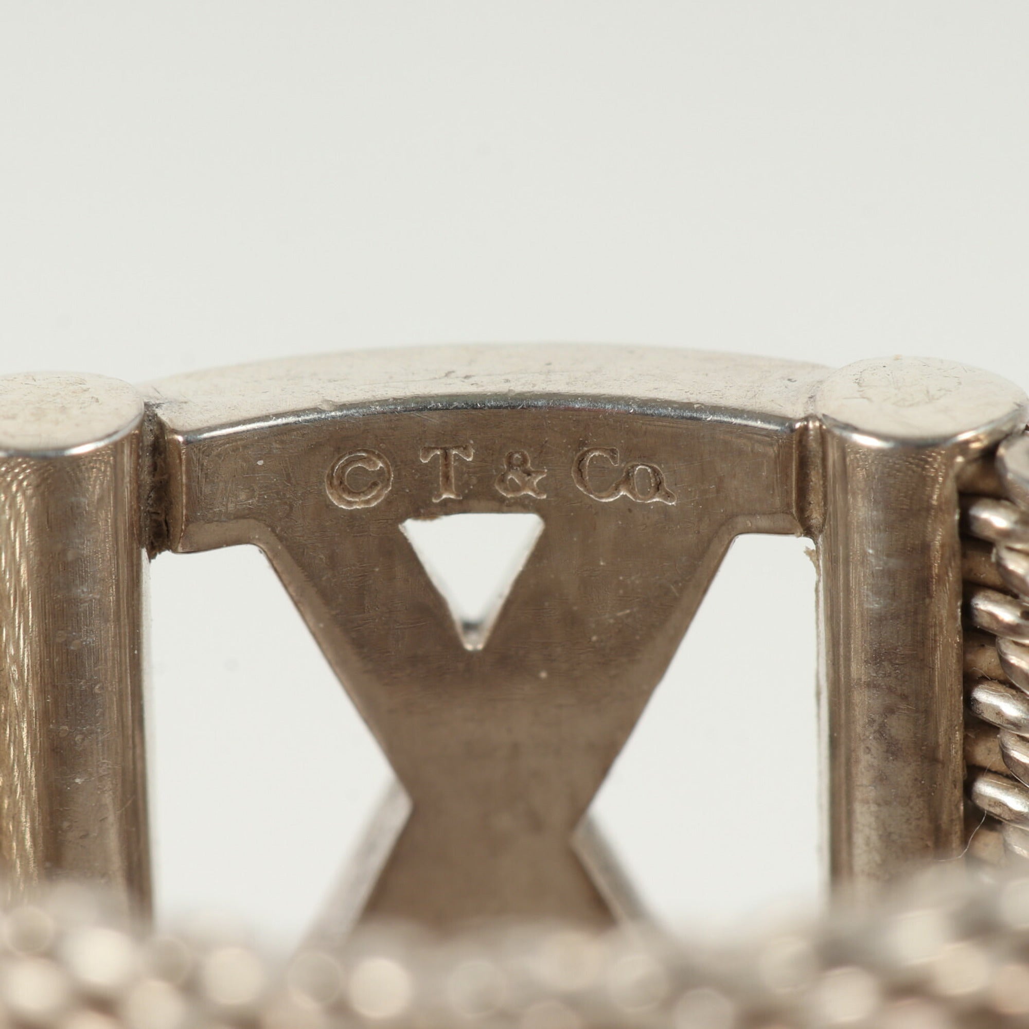 Tiffany Silver Silver 925 Band Ring (Pre-Owned)
