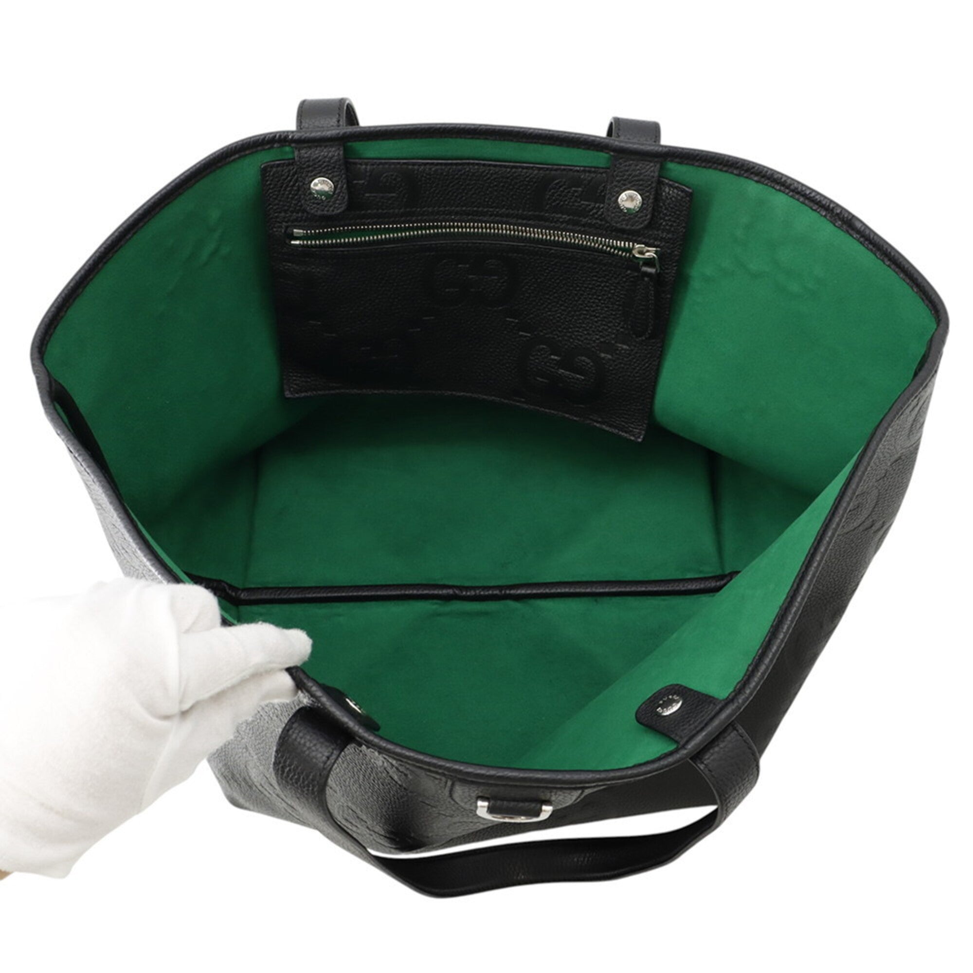 Gucci Black Leather Tote Bag (Pre-Owned)