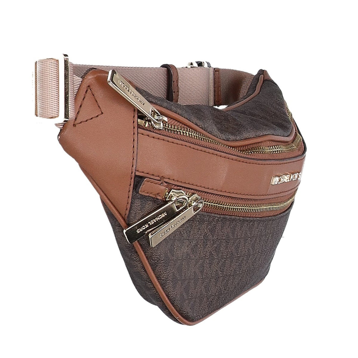 Michael Kors Brown Coated Canvas Fanny Pack (Pre-Owned)