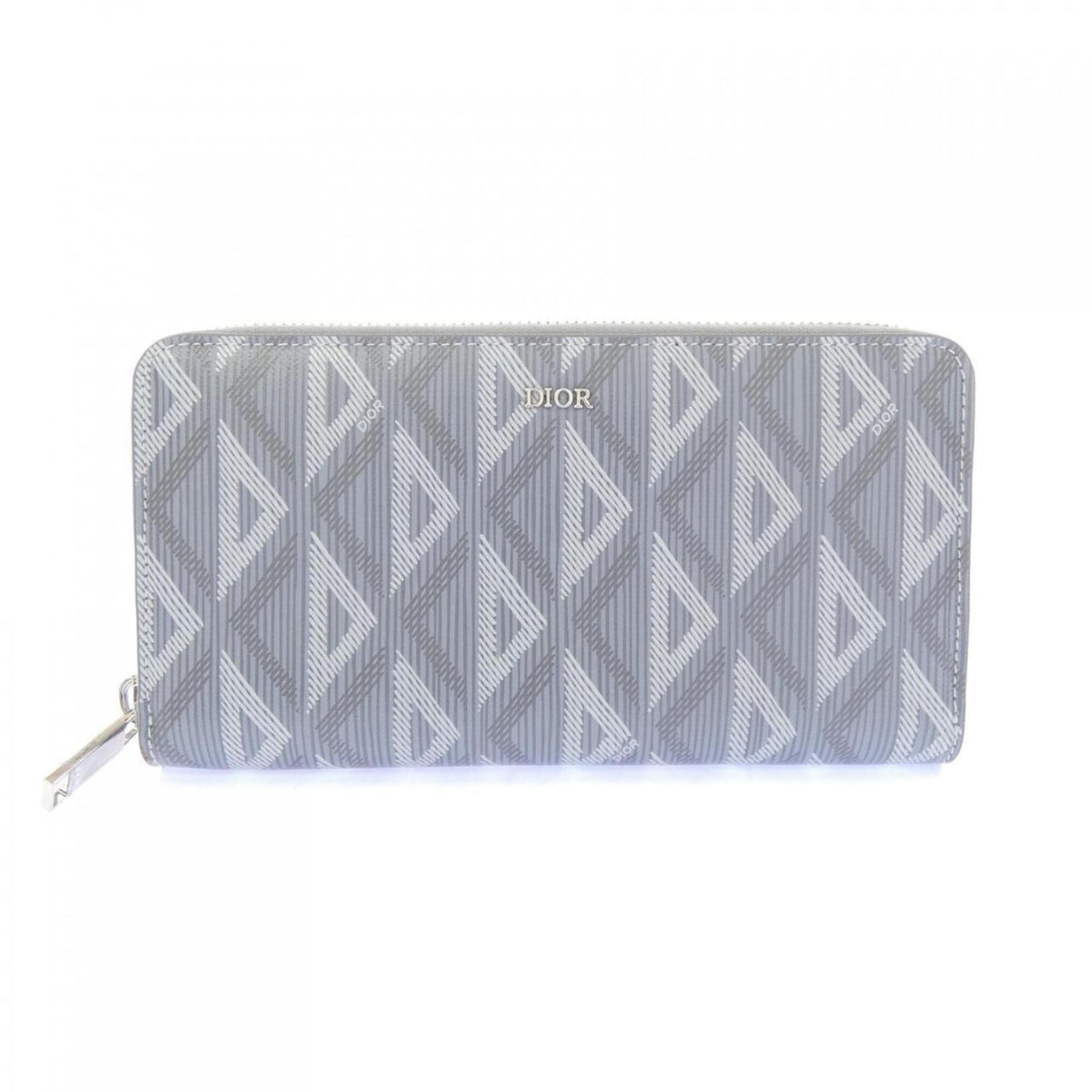 Christian Dior Gray Long Wallet (Bi-Fold) (Pre-Owned)
