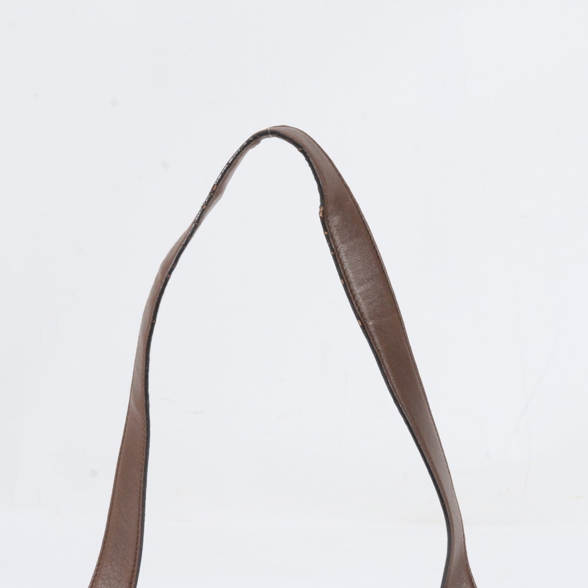 Salvatore Ferragamo Brown Leather Shoulder Bag (Pre-Owned)