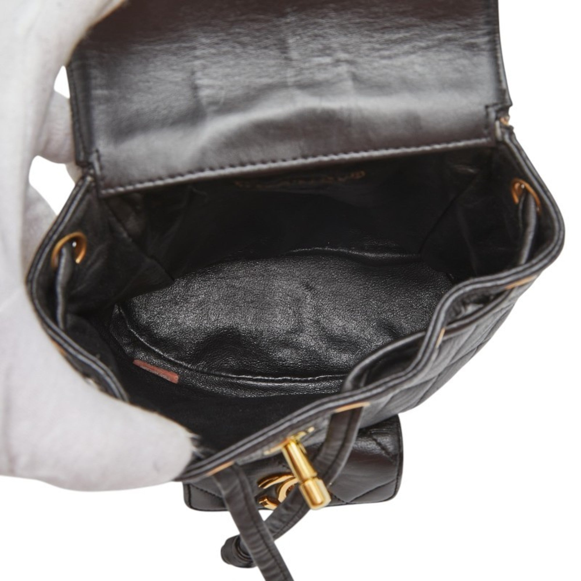 Chanel Black Leather Backpack (Pre-Owned)