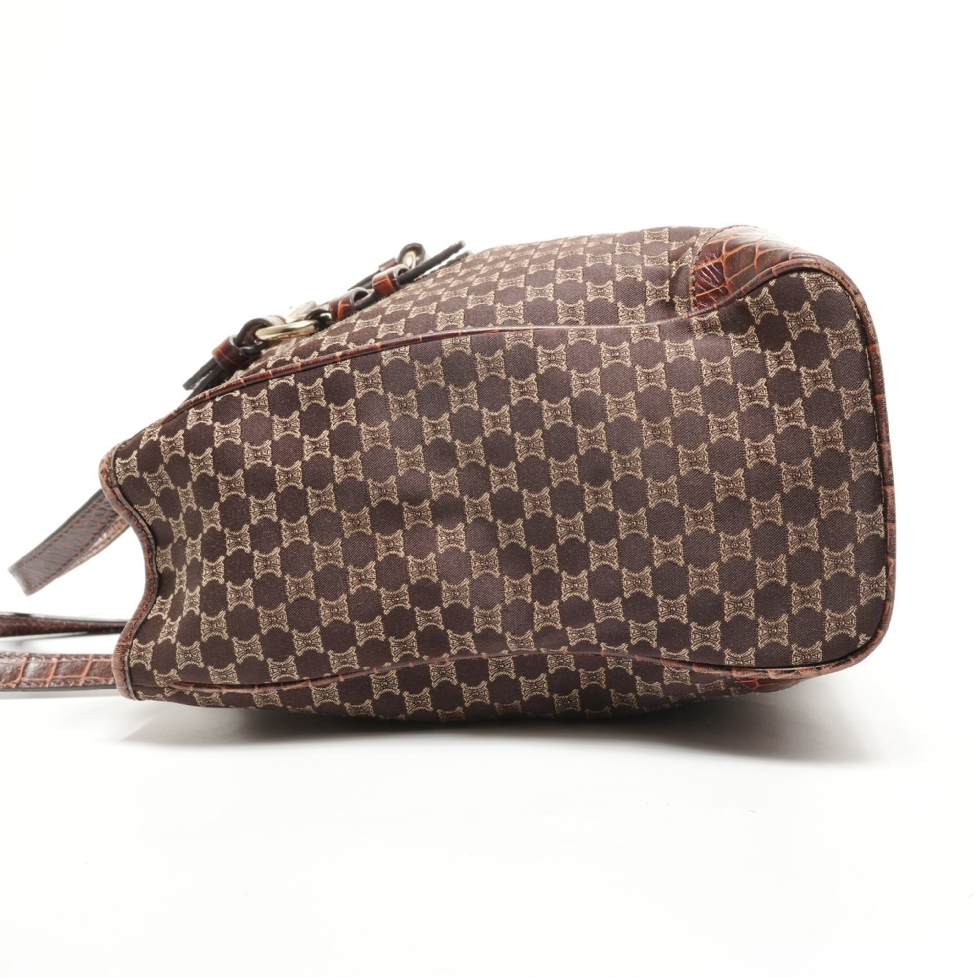 Celine Macadam Brown Canvas Tote Bag (Pre-Owned)