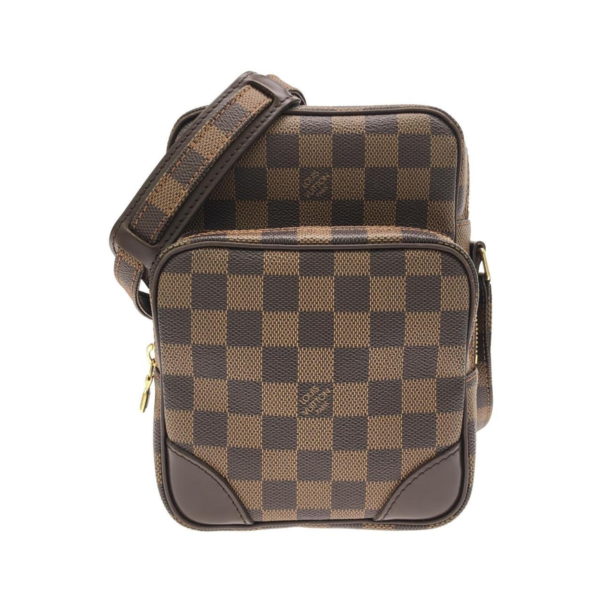 Louis Vuitton Brown Coated Canvas Shoulder Bag (Pre-Owned)