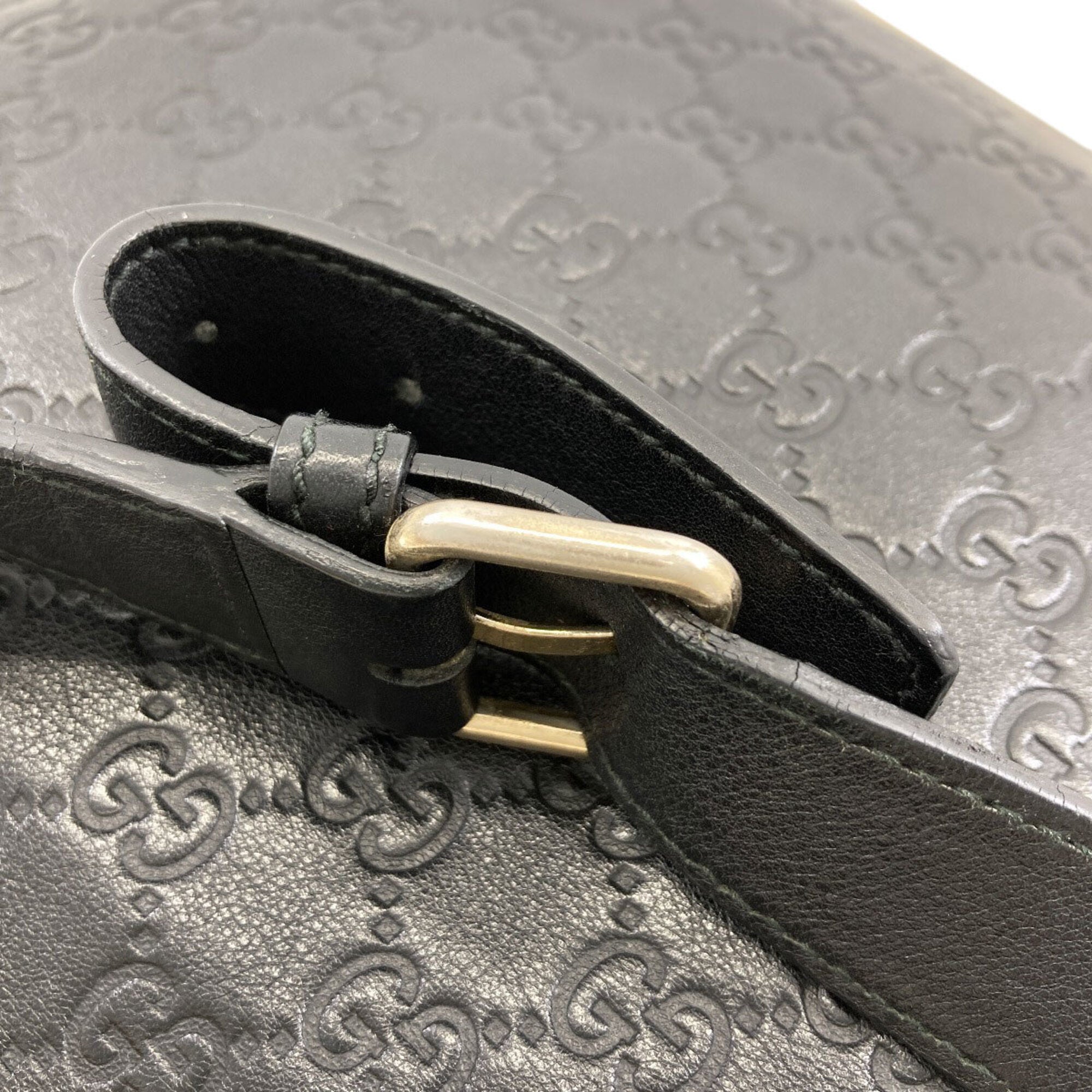 Gucci Black Leather Shoulder Bag (Pre-Owned)