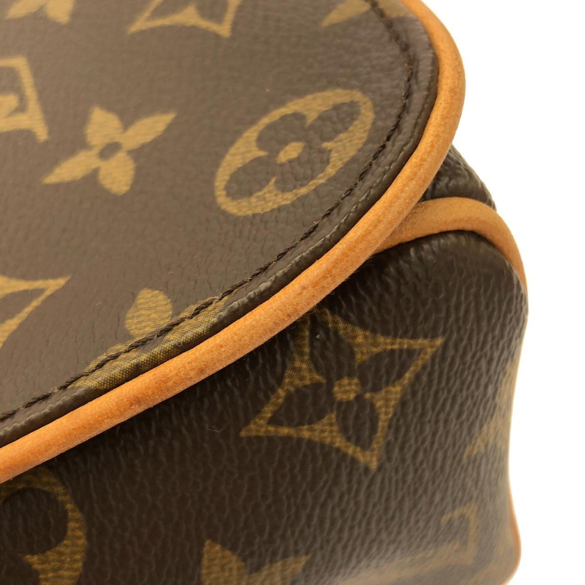 Louis Vuitton Monogram Marron Coated Canvas Shoulder Bag (Pre-Owned)