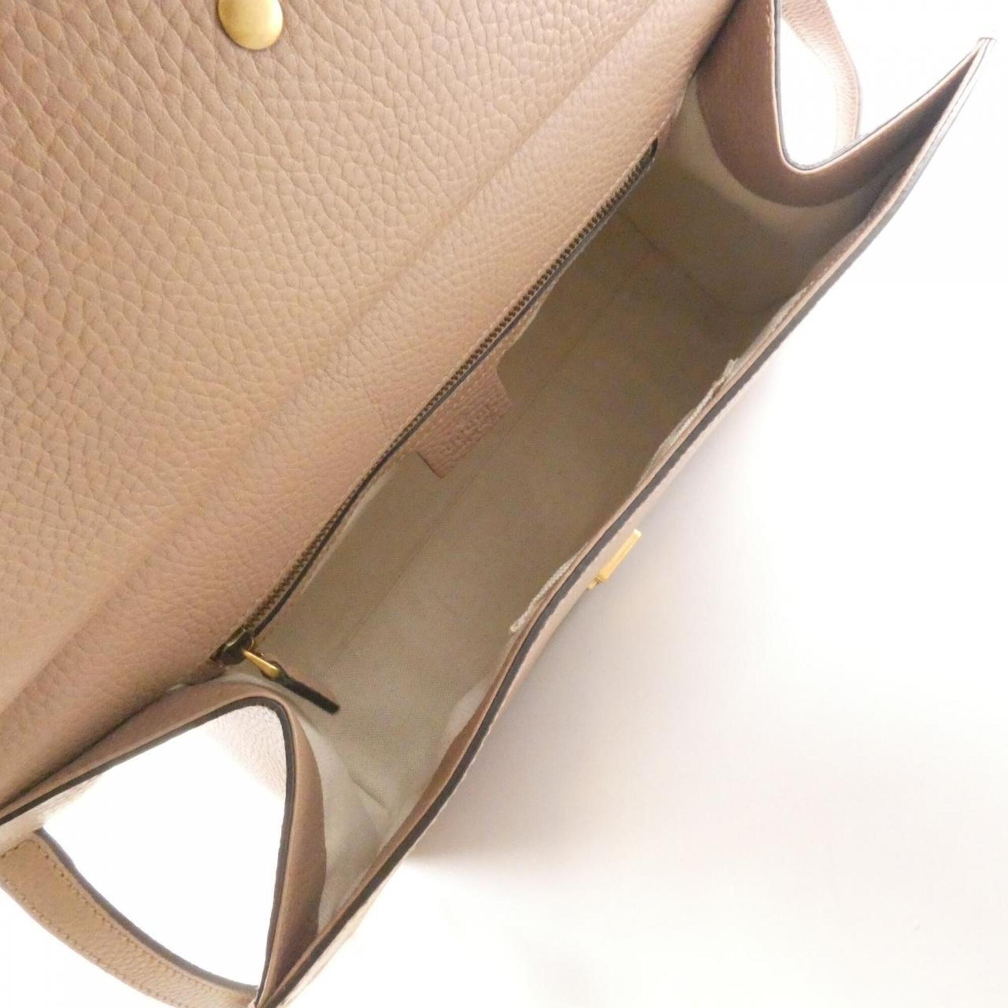 Gucci Beige Leather Handbag (Pre-Owned)