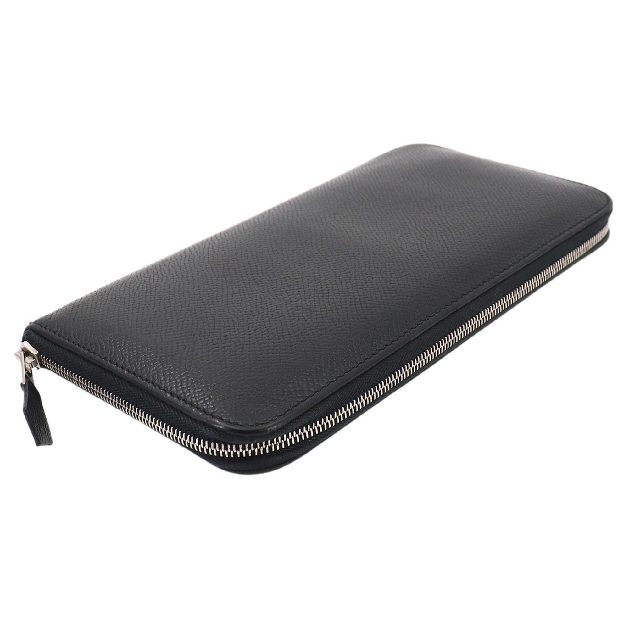 Hermes Black Epsom Leather Long Wallet (Bi-Fold) (Pre-Owned)