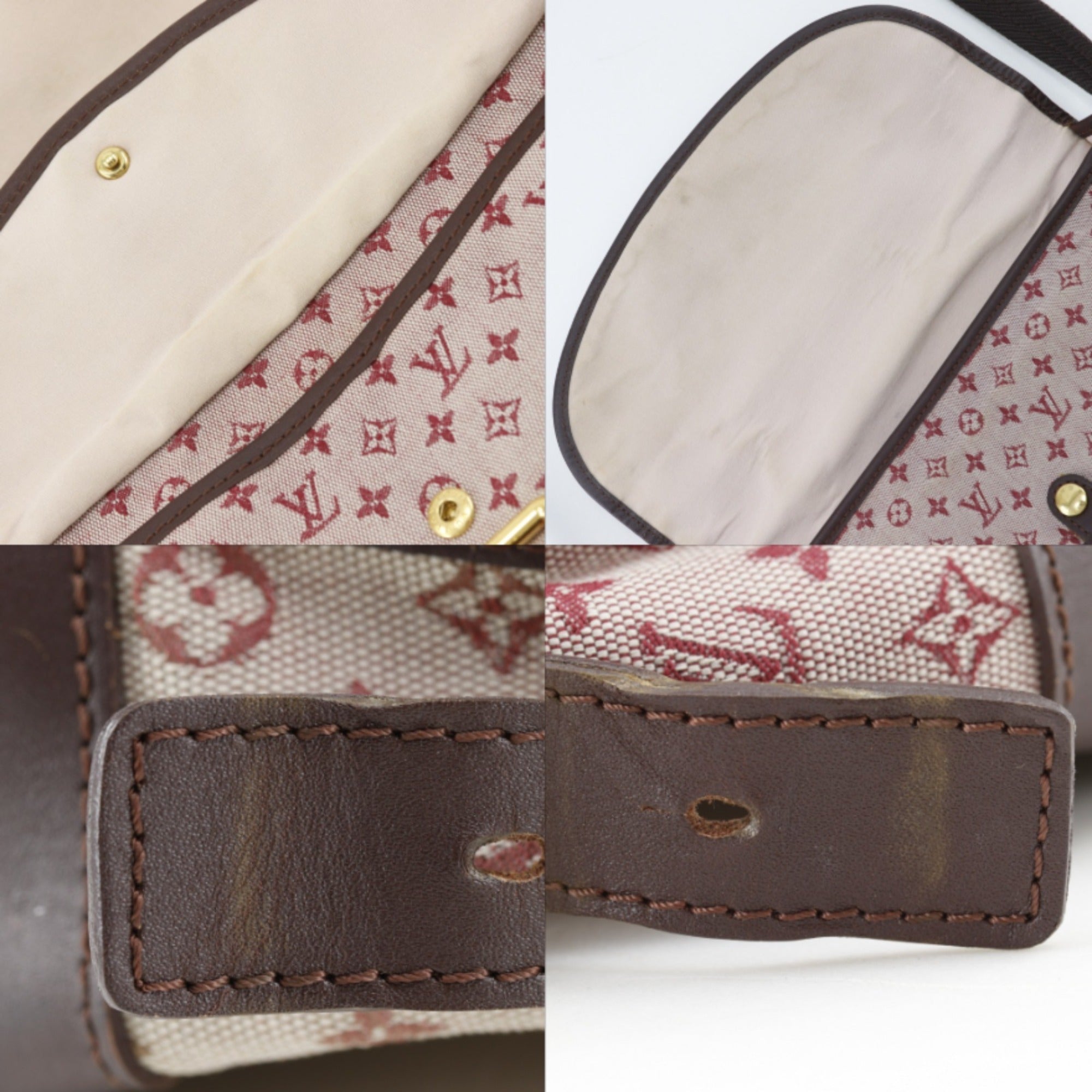 Louis Vuitton Cherry Red Color Monogram Mini Canvas Shoulder Bag (Pre-Owned)