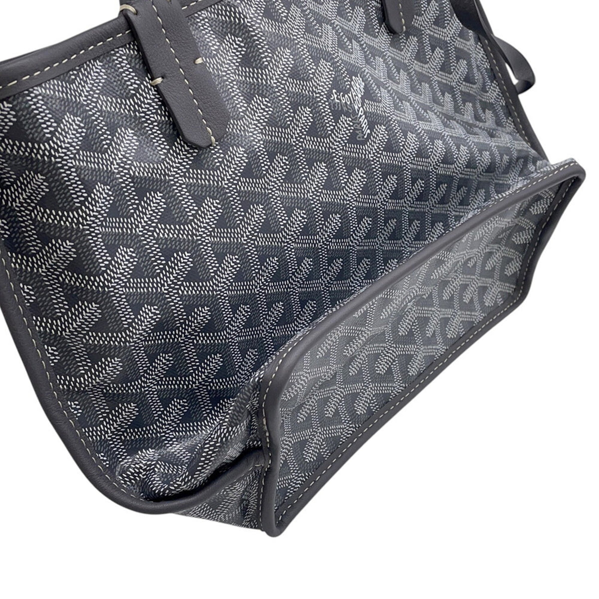 Goyard Gray Pvc Leather Handbag Pouch Tote Bag (Pre-Owned)