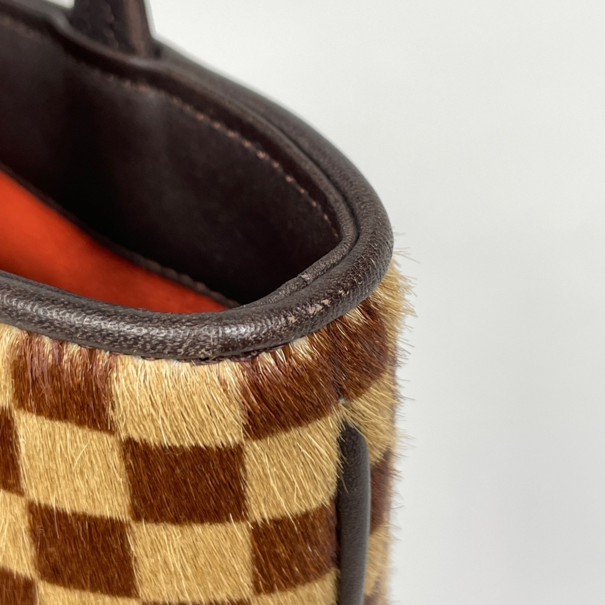 Louis Vuitton Brown Damier Canvas Handbag (Pre-Owned)
