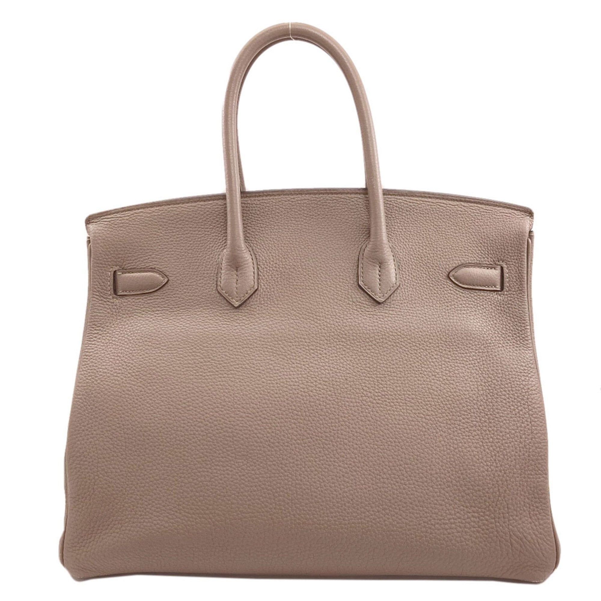 Hermes Birkin Grayish Togo Leather Handbag (Pre-Owned)
