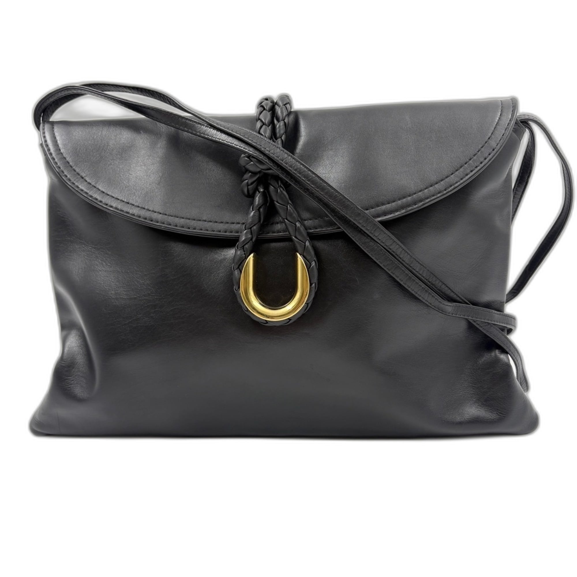 Bottega Veneta Black Shoulder Bag (Pre-Owned)