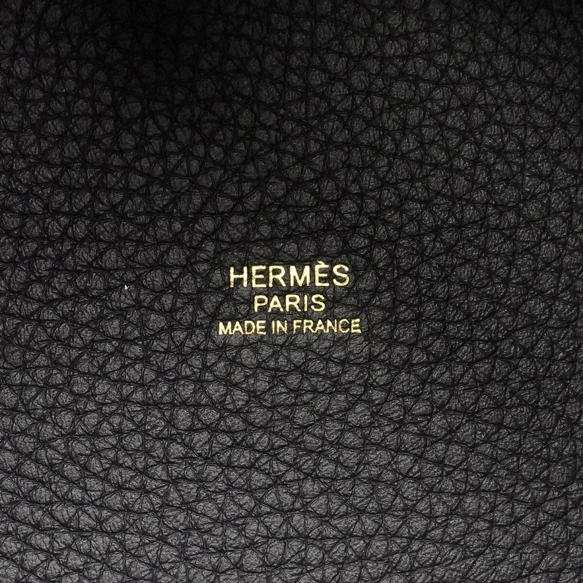 Hermes Blue Nuit Taurillon Clemence Leather Handbag (Pre-Owned)