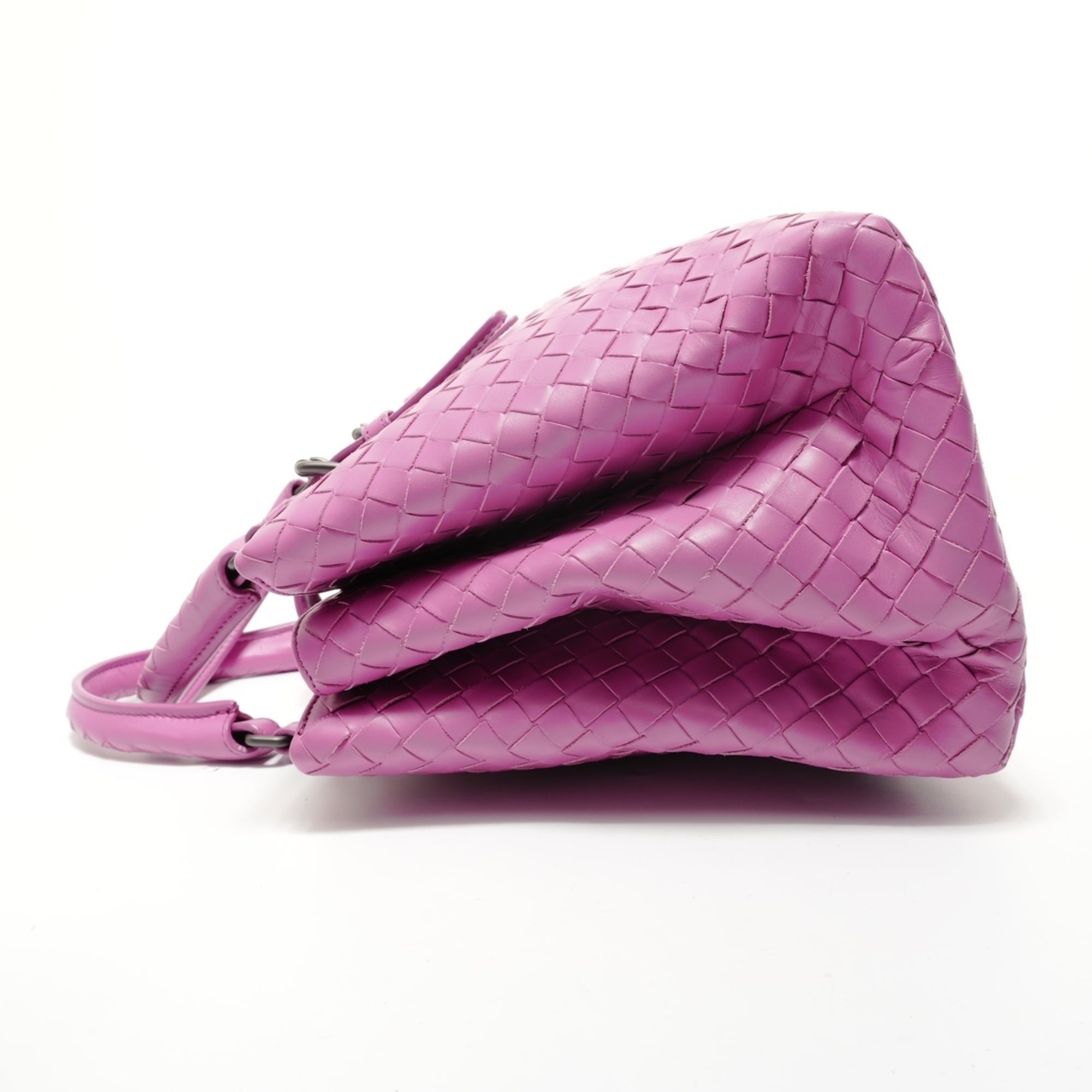 Bottega Veneta Purple Intrecciato Handbag (Pre-Owned)