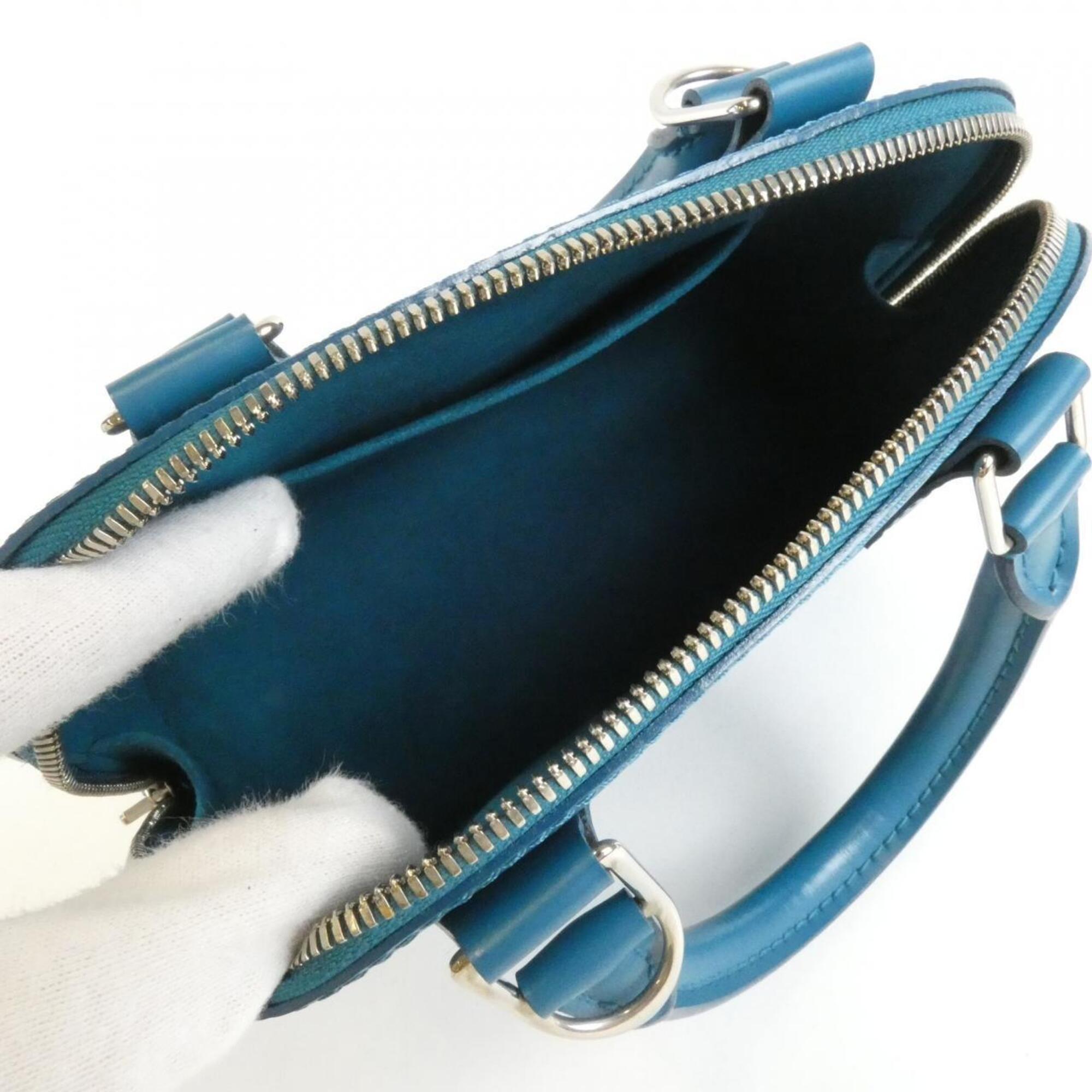 Louis Vuitton Blue Cyan Leather Handbag (Pre-Owned)