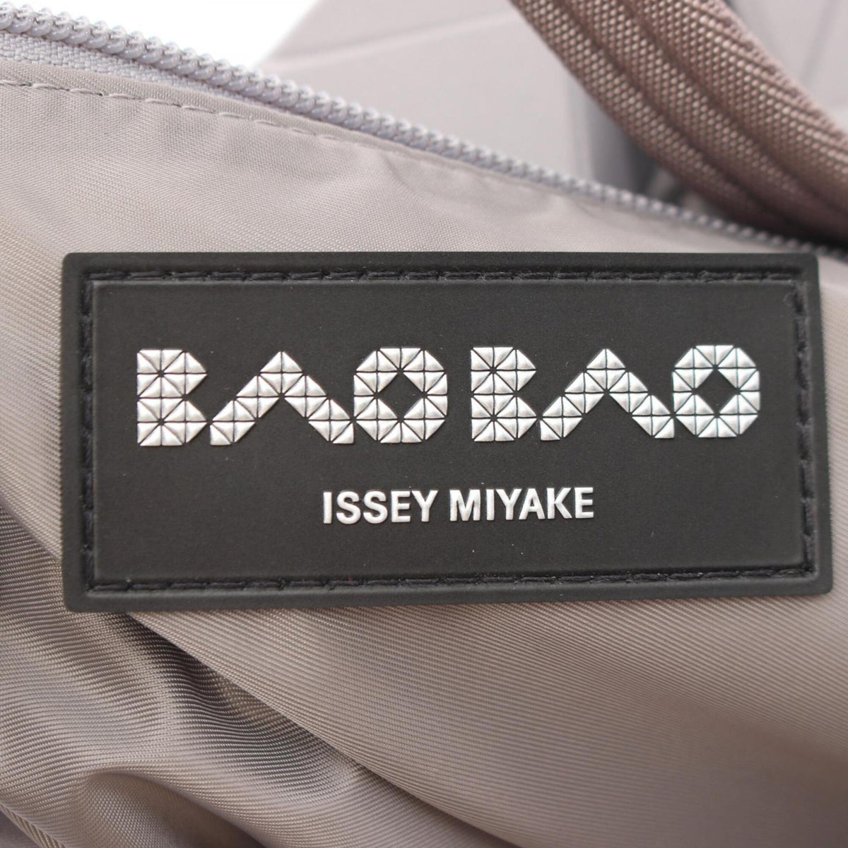 Issey Miyake Gray Polyester Handbag Tote Bag (Pre-Owned)
