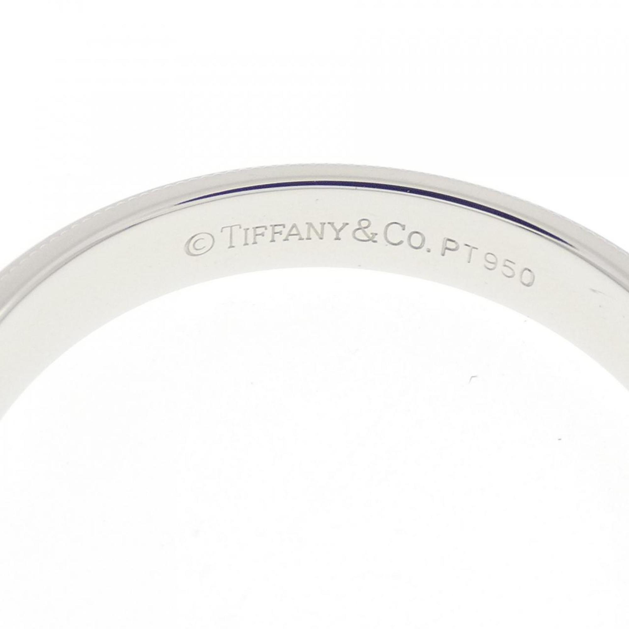 Tiffany Platinum Platinum 950 Band Ring (Pre-Owned)