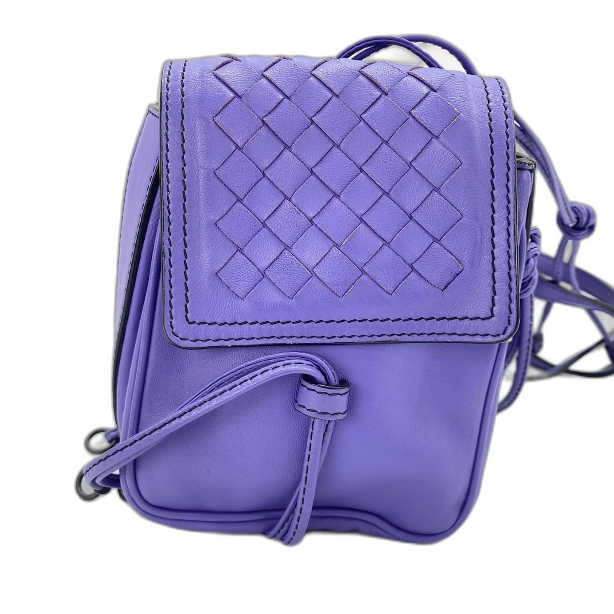 Bottega Veneta Purple Shoulder Bag (Pre-Owned)
