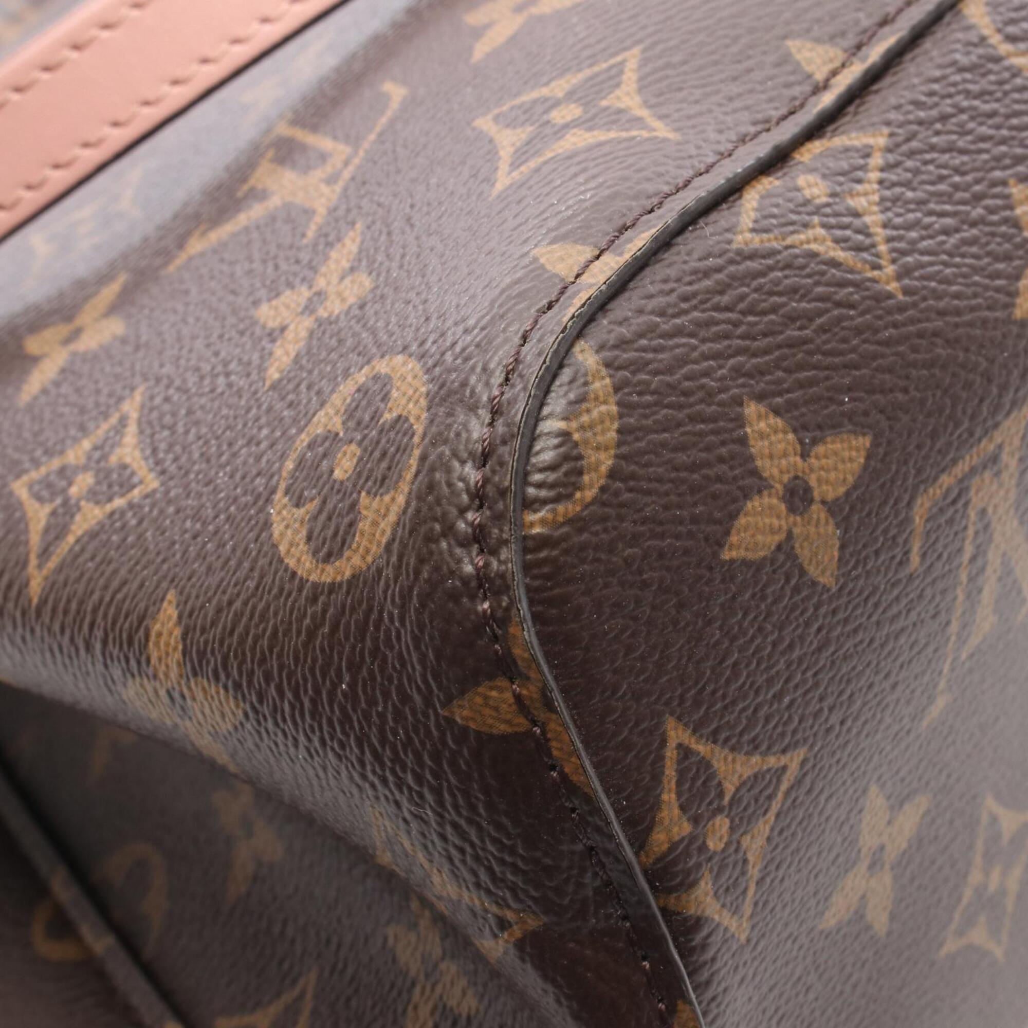 Louis Vuitton Brown Pink Rose Poudre Coated Canvas Leather Handbag Shoulder Bag (Pre-Owned)