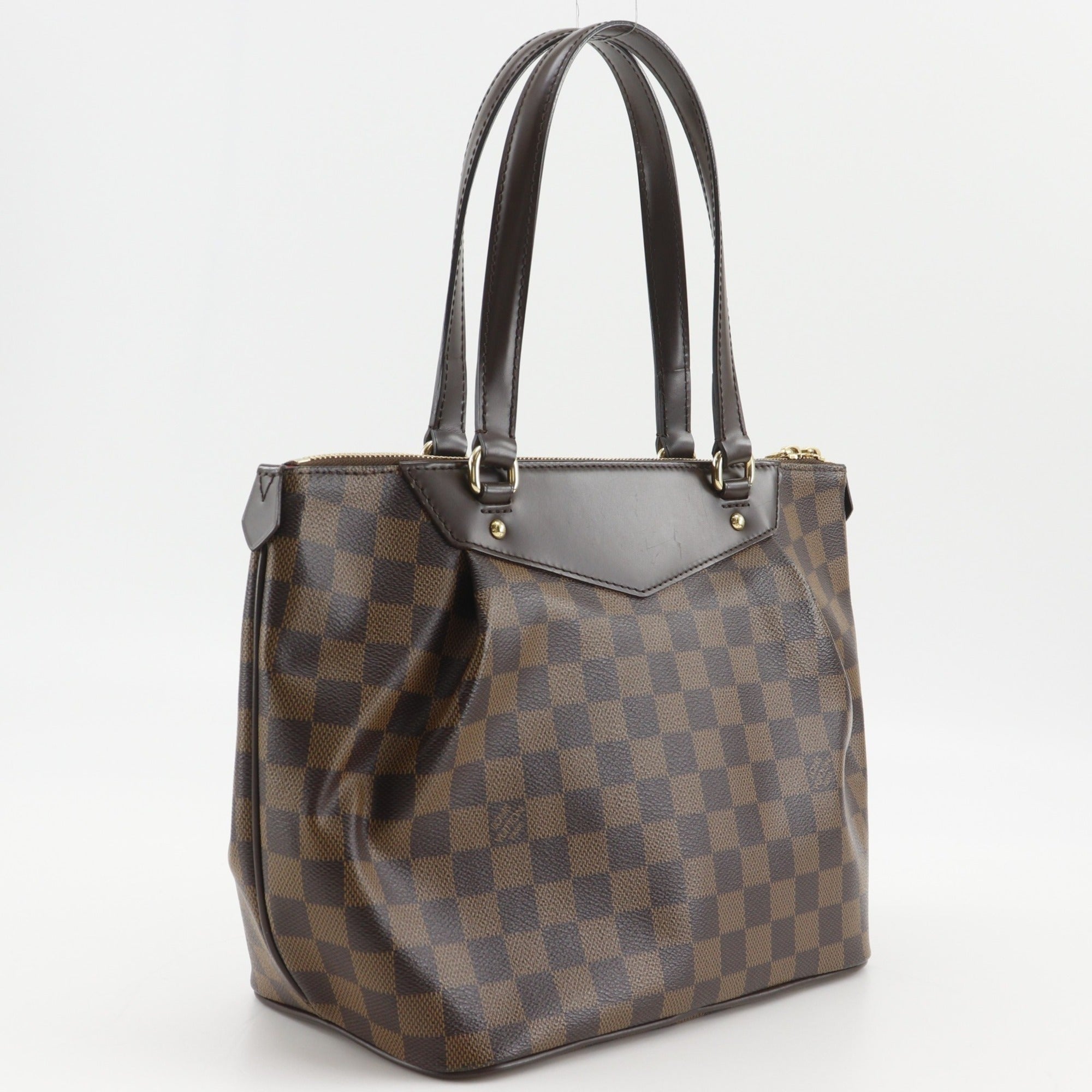 Louis Vuitton Damier Brown Damier Canvas Tote Bag (Pre-Owned)