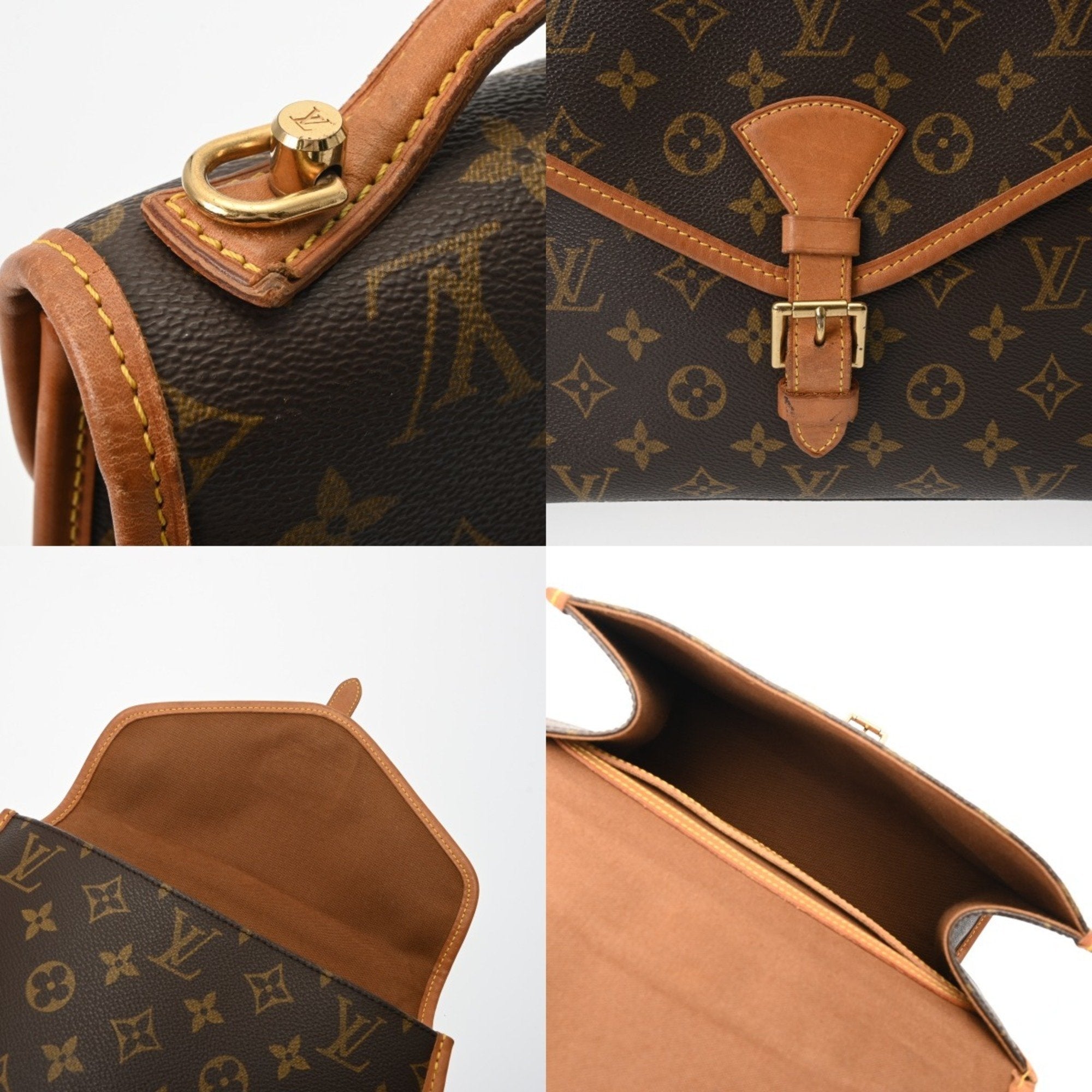 Louis Vuitton Brown Monogram Canvas Handbag (Pre-Owned)