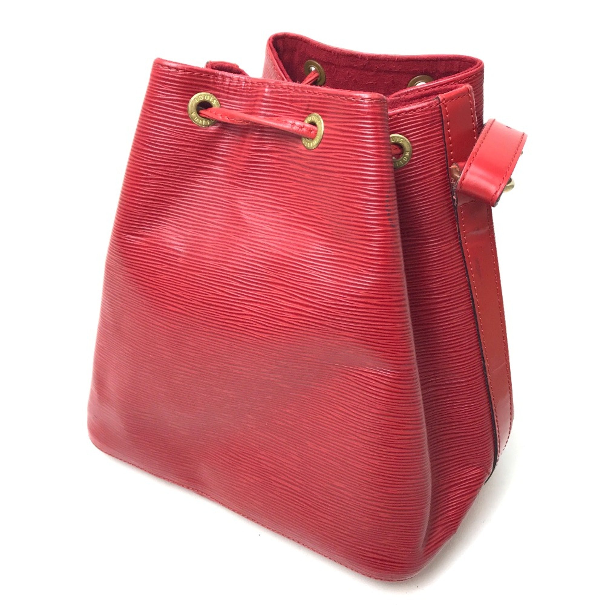 Louis Vuitton Red Leather Shoulder Bag (Pre-Owned)