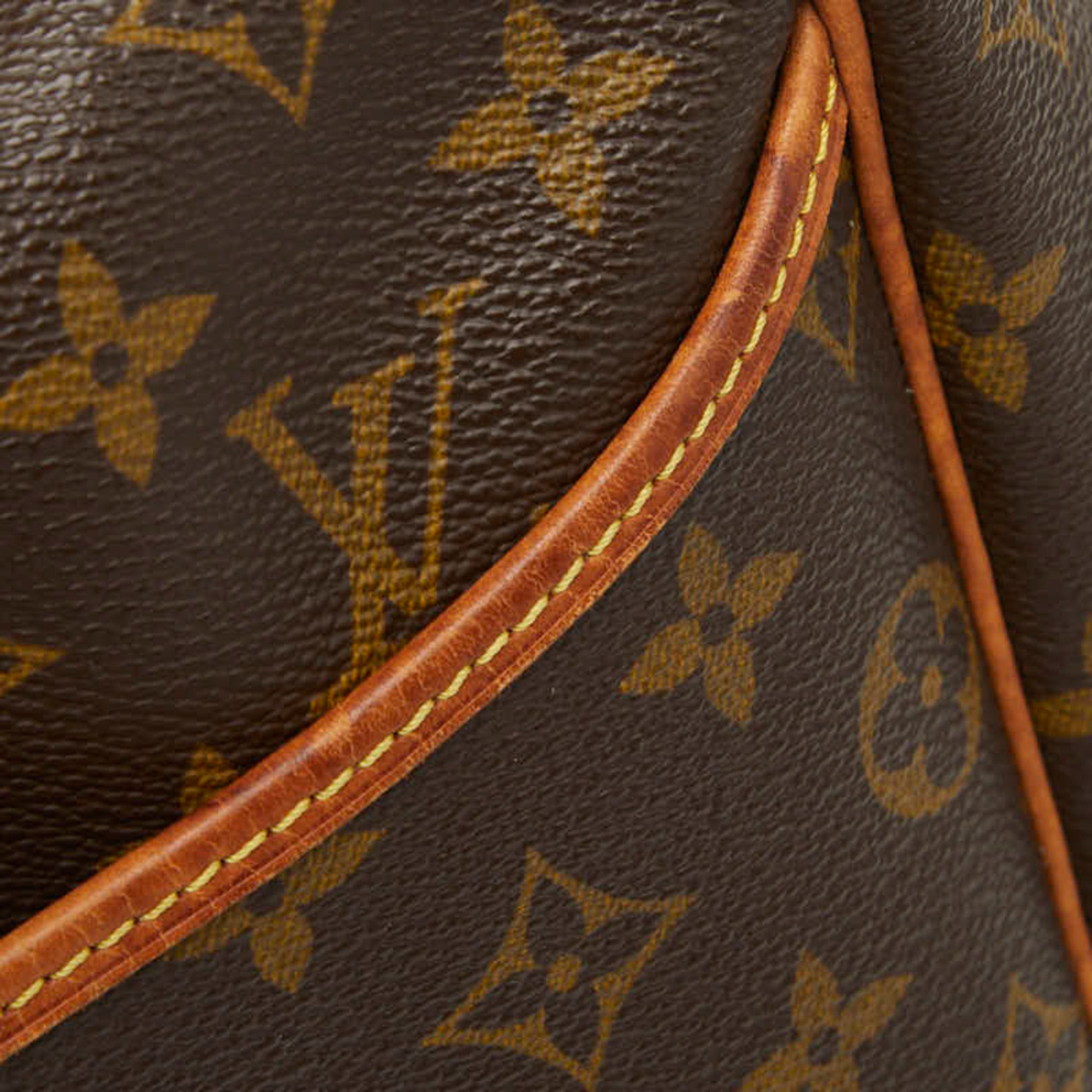 Louis Vuitton Brown Pvc Leather Handbag (Pre-Owned)