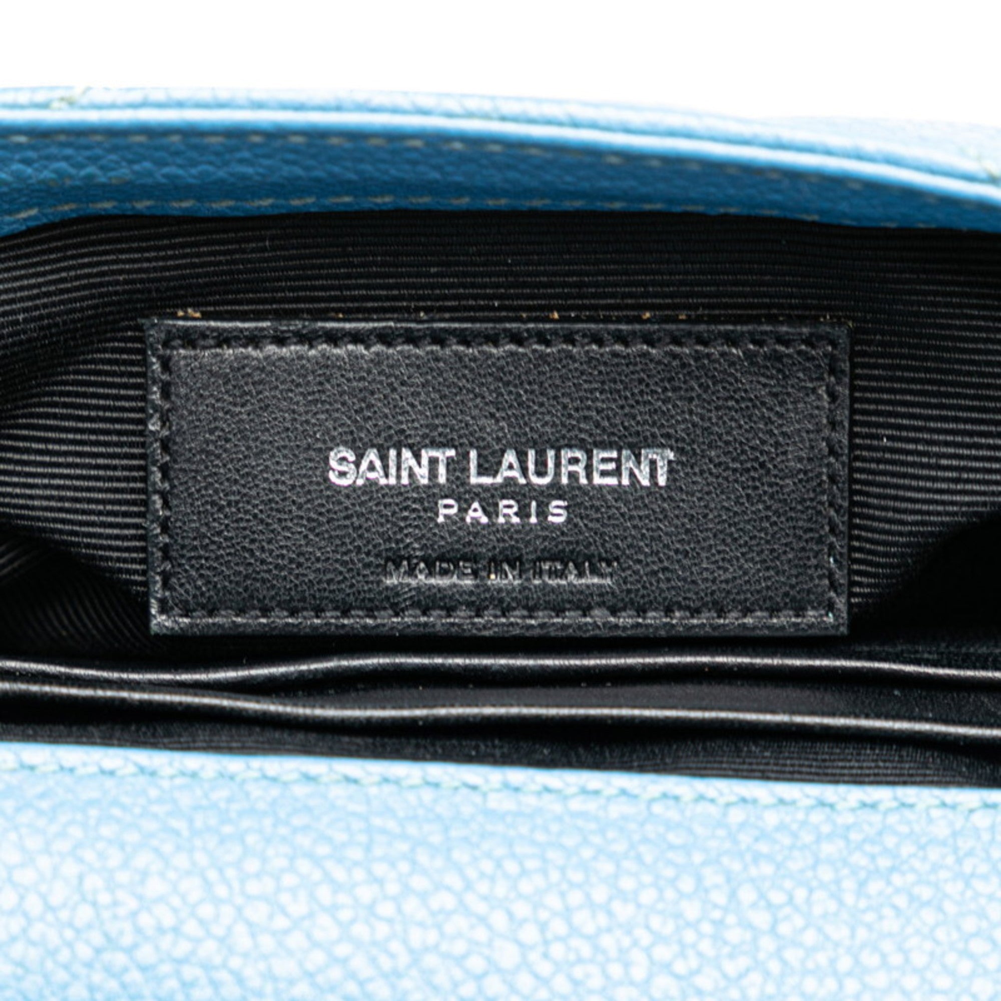 Saint Laurent Blue Leather Shoulder Bag (Pre-Owned)