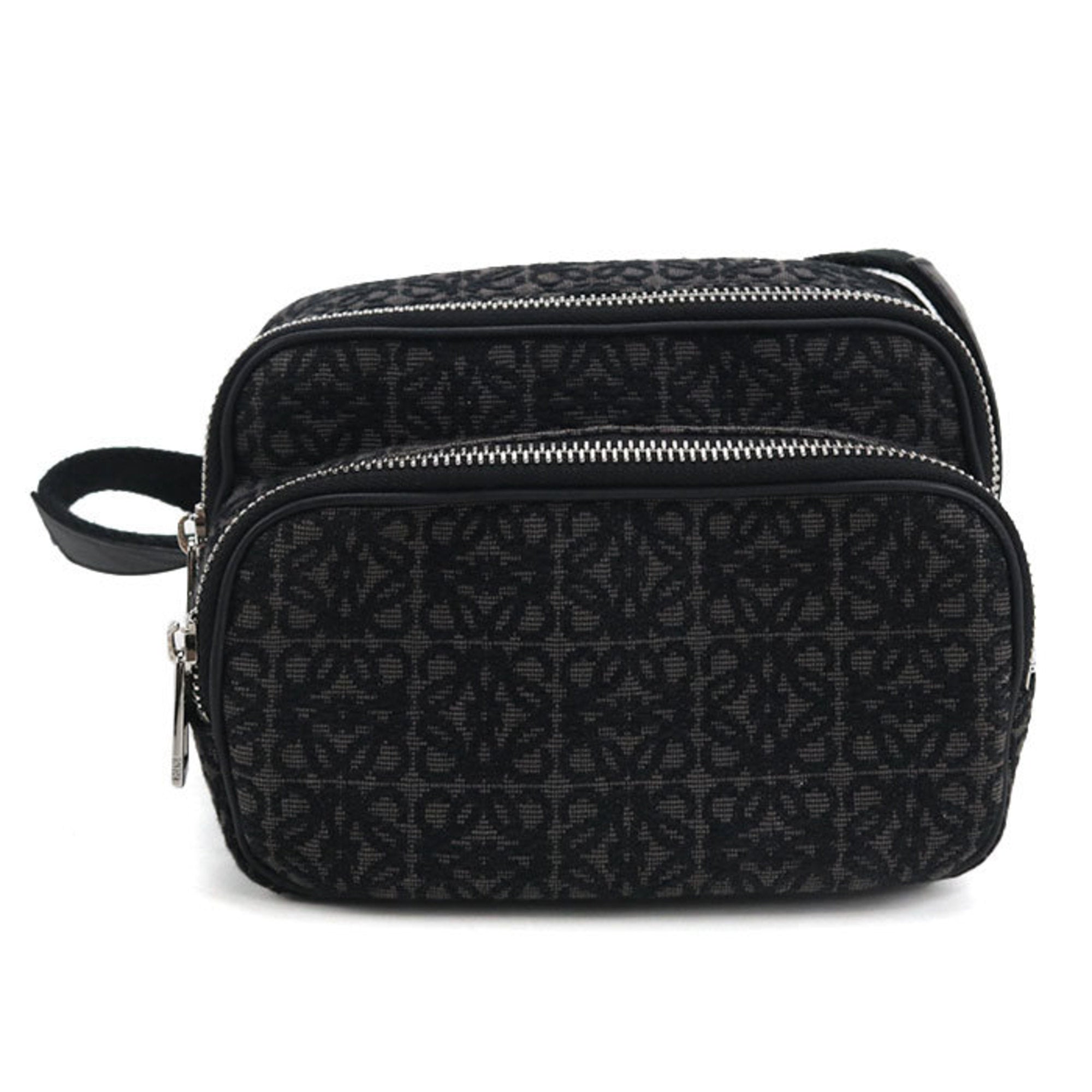 Loewe Black Jacquard Shoulder Bag (Pre-Owned)