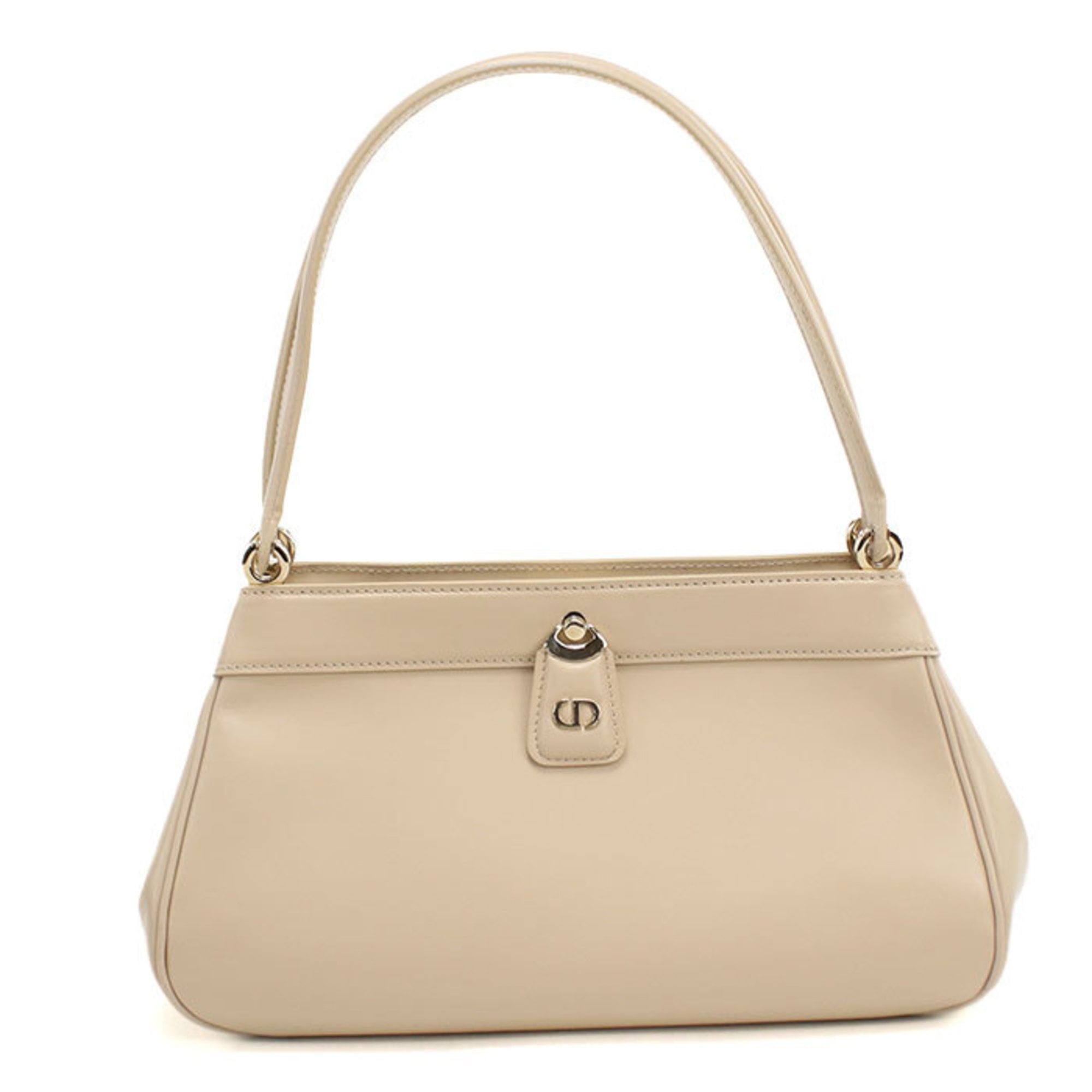 Christian Dior Beige Leather Handbag (Pre-Owned)
