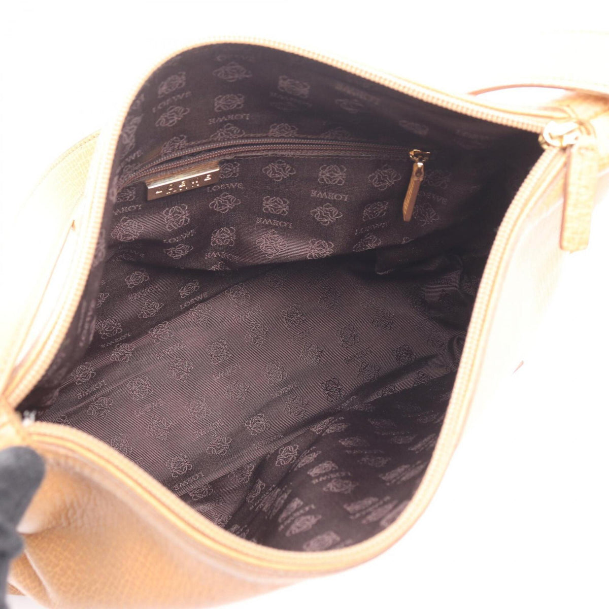 Loewe Beige Leather Handbag Shoulder Bag (Pre-Owned)