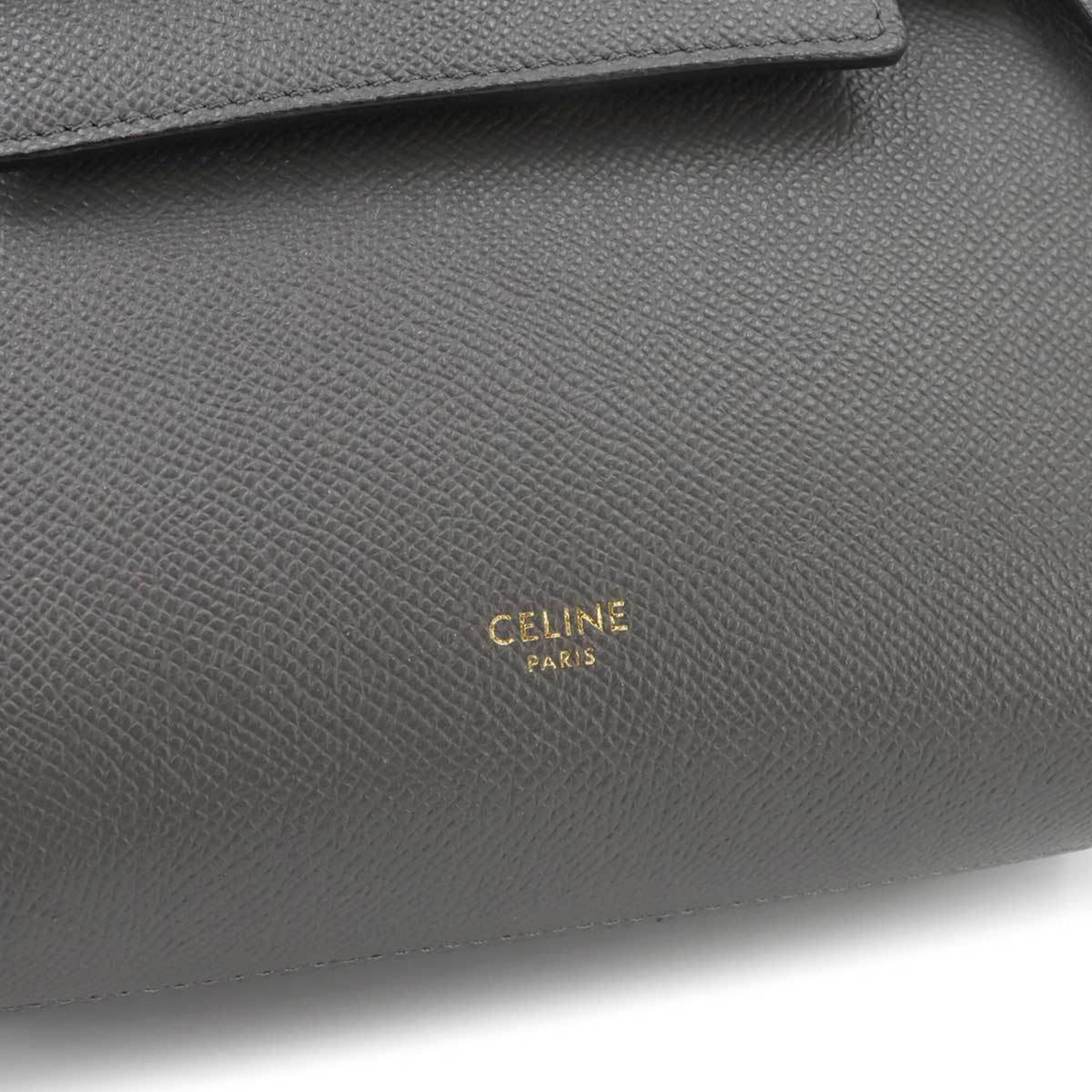 Celine Gray Leather Fanny Pack Handbag (Pre-Owned)