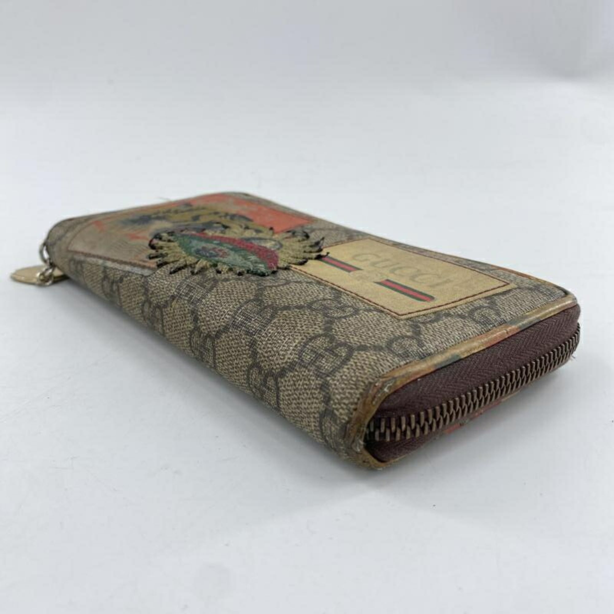Gucci Brown Gg Supreme Long Wallet (Bi-Fold) (Pre-Owned)