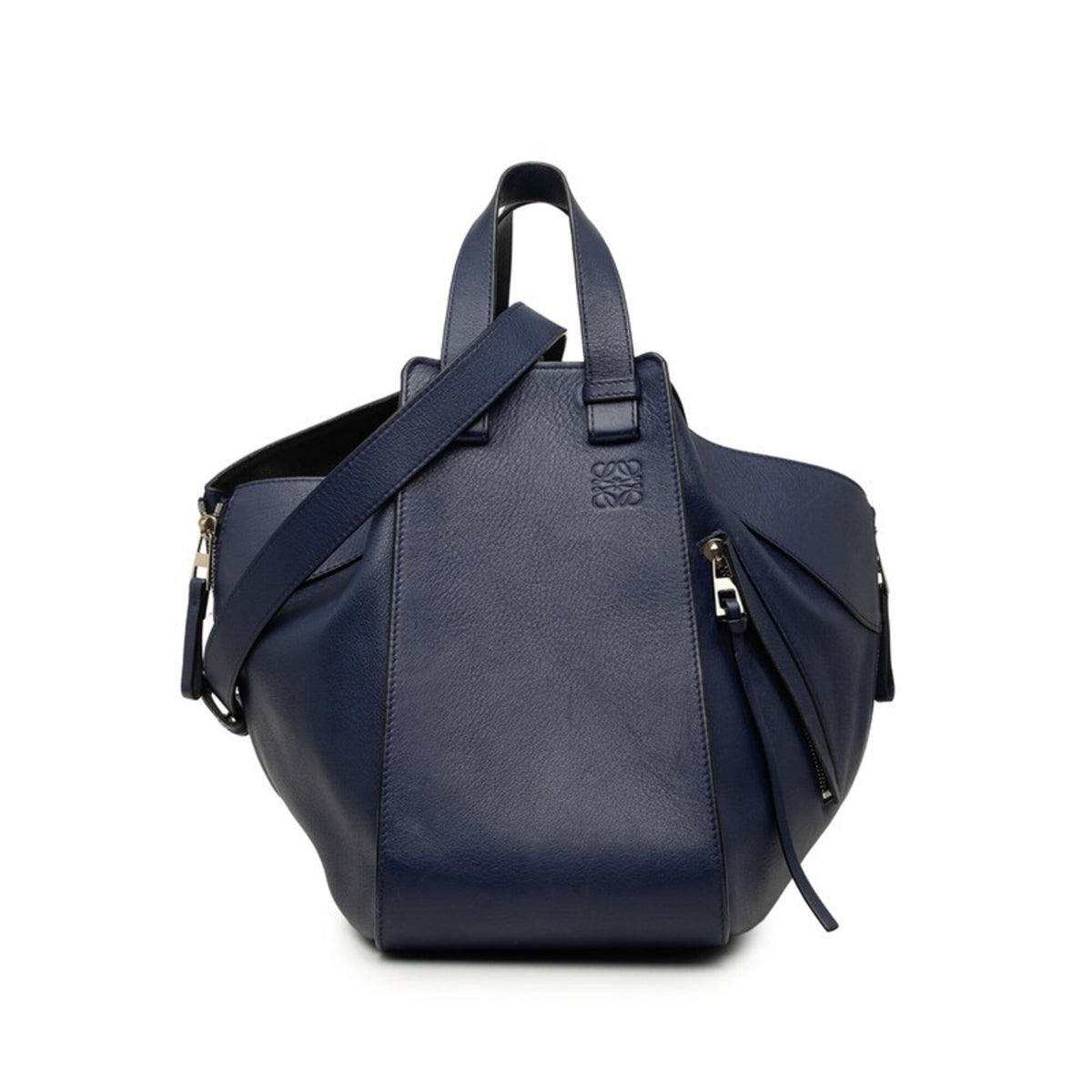 Loewe Blue Leather Handbag Shoulder Bag (Pre-Owned)