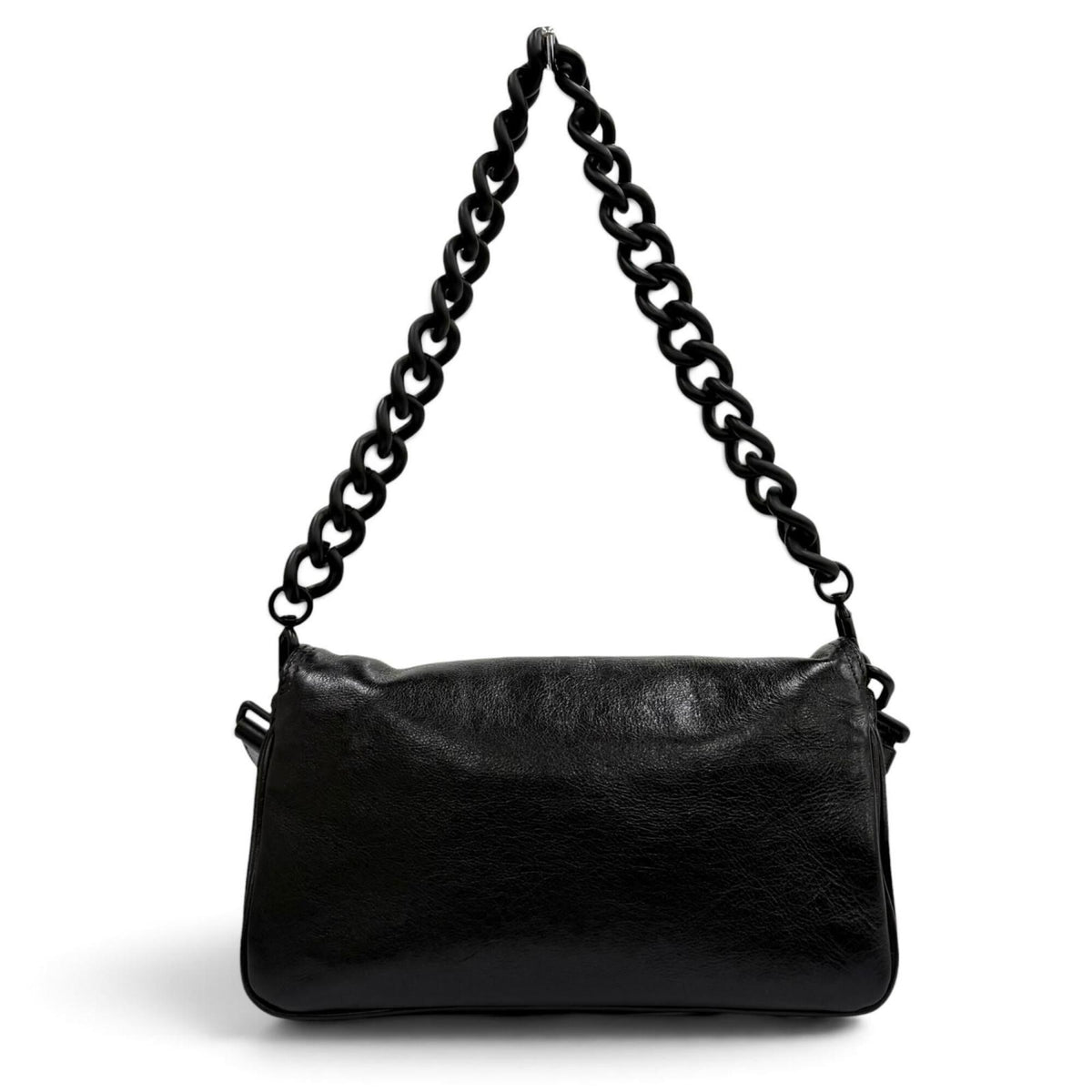 Balenciaga Black Leather Shoulder Bag (Pre-Owned)