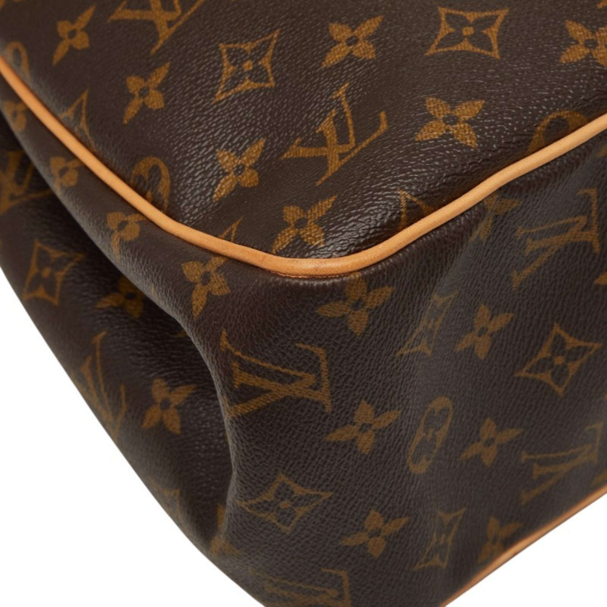 Louis Vuitton Brown Pvc Leather Shoulder Bag Tote Bag (Pre-Owned)