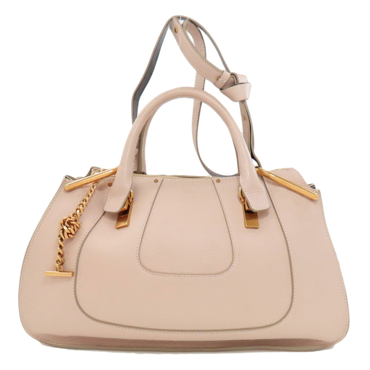 Chloé Pink Beige Leather Handbag (Pre-Owned)