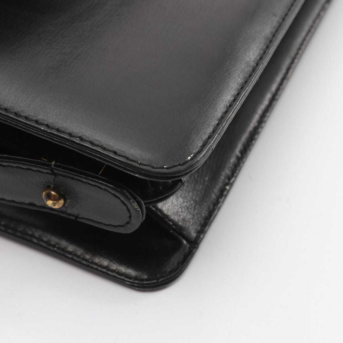 Celine Black Leather Handbag Shoulder Bag (Pre-Owned)