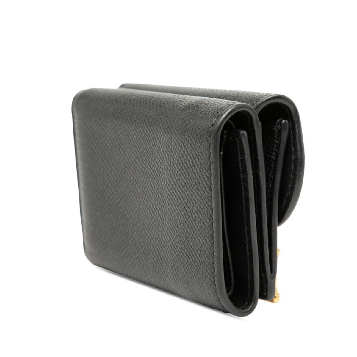 Christian Dior Black Leather Wallet (Tri-Fold) (Pre-Owned)