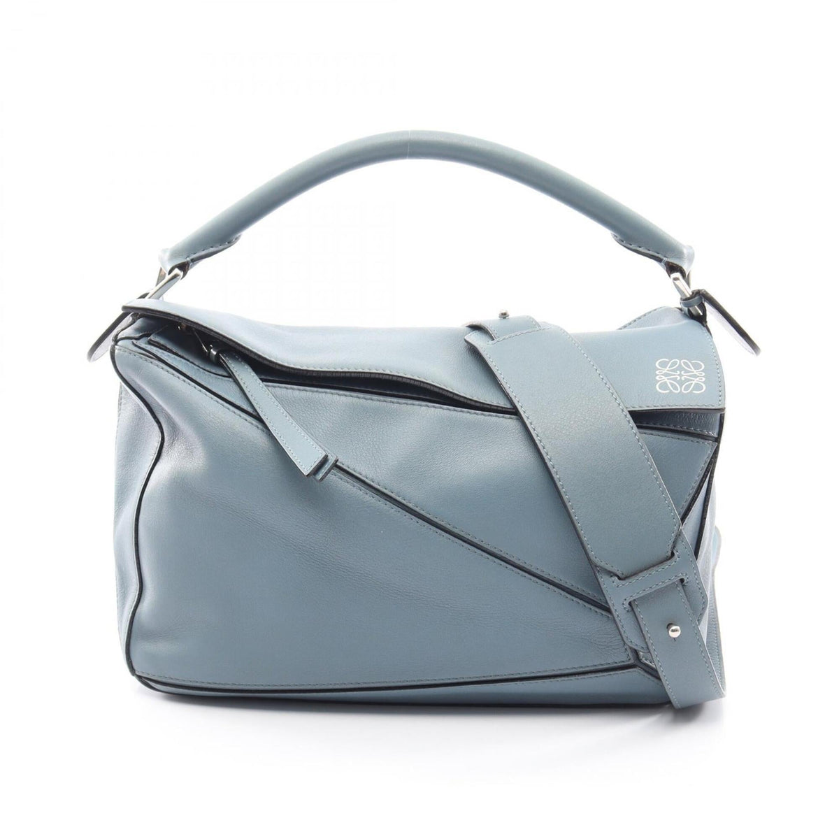 Loewe Blue Leather Handbag (Pre-Owned)