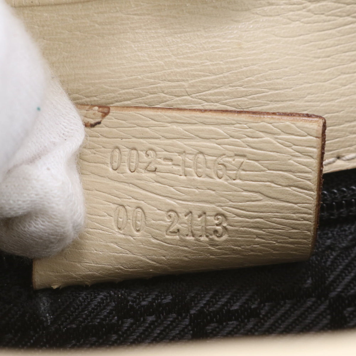 Gucci Beige Leather Shoulder Bag Tote Bag (Pre-Owned)